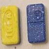 Blue and Yellow IKEA MDMA tablets – 220mg empathogen (50-count)